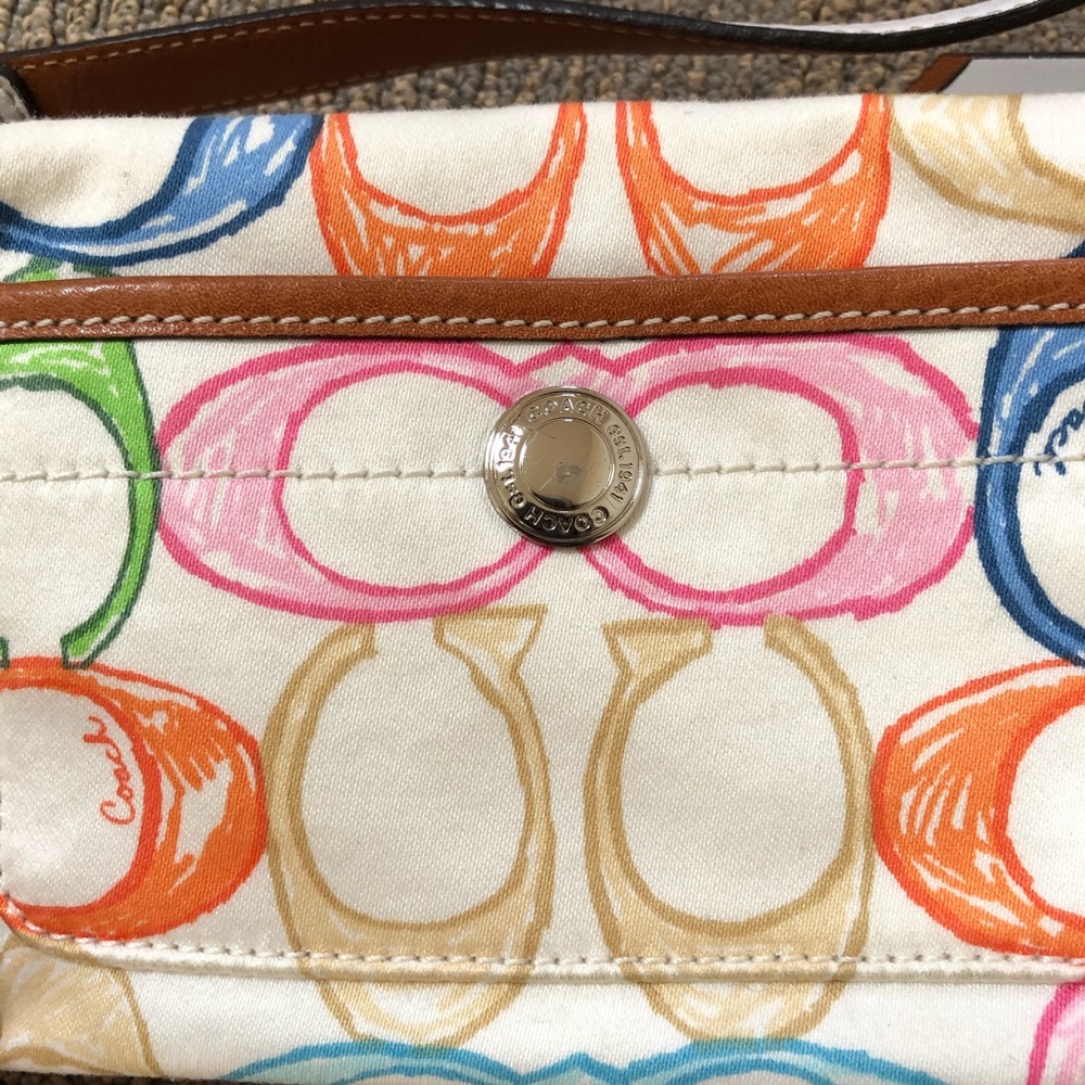 Coach Signature Multi-Color Mini Purse - Picture 3 of 3